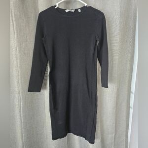 Vince. Long Sleeve Bodycon Pencil Dress Black Size S